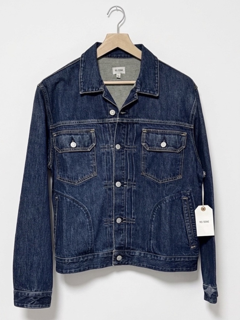 NWT RE/DONE 1 Year Wear Vintage Blue Classic Denim Jacket Mens XL $450